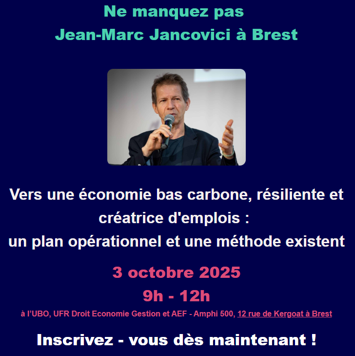 JANCOVICI à Brest JANCOVICI à Brest
